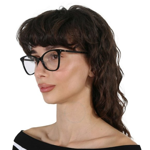 Gucci GG1360O 001 Eyeglasses Black Square Women - Picture 1 of 13